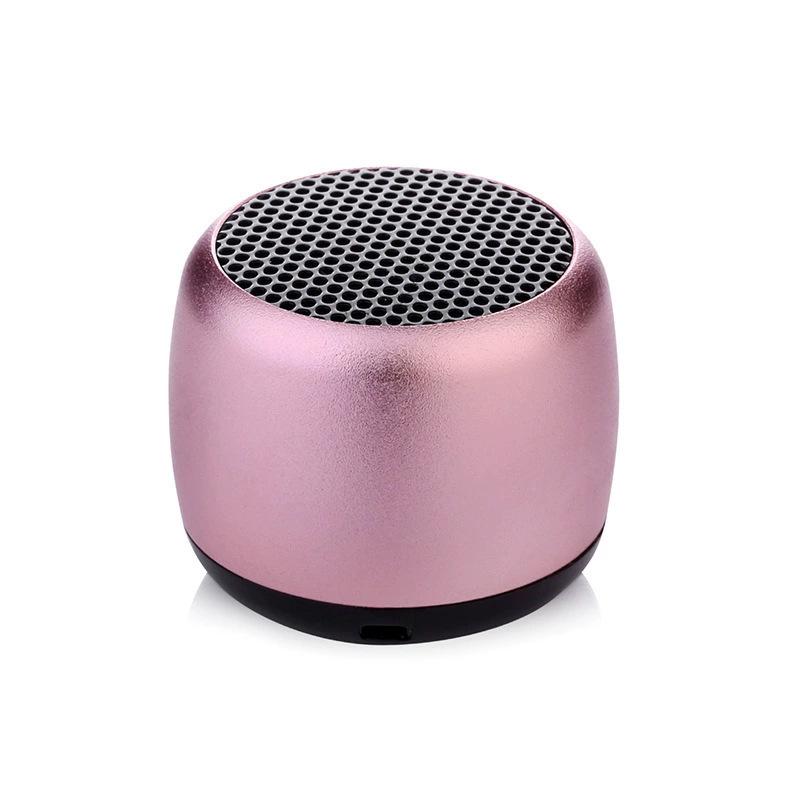 Tragbare Mini Wireless Bluetooth Lautsprecher Musik Subwoofer Super Bass Stereo Säule für Handy Computer Musik Player rosa