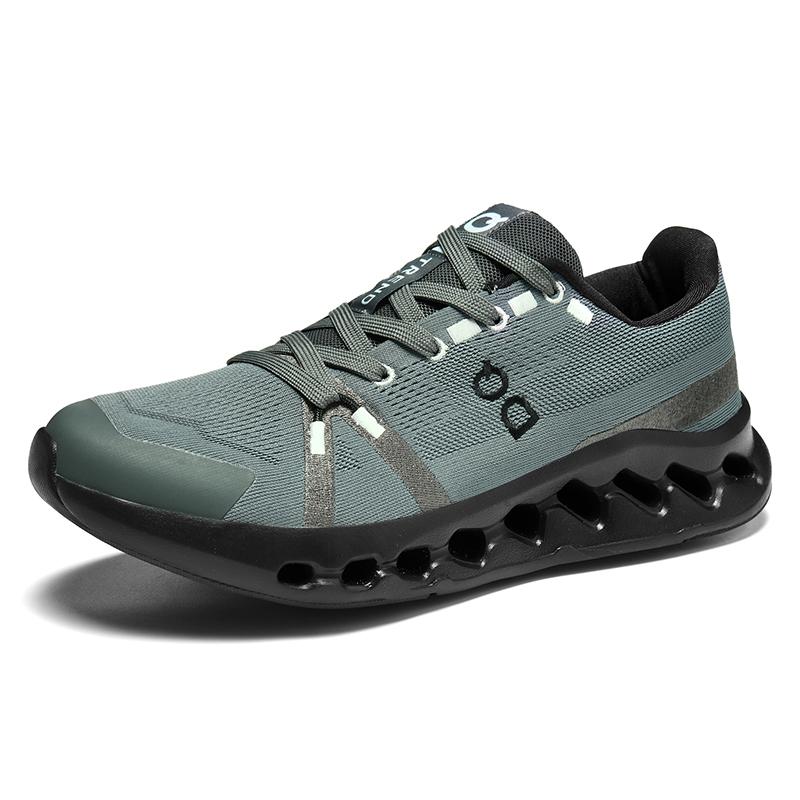 Herren Bequeme Lässige Ultraleichte Atmungsaktive Laufschuh-Schnürsenkel Mit Dämpfung Und Rückfederung Geeignet Für Outdoor-Bekleidung 45 dunkelgraue