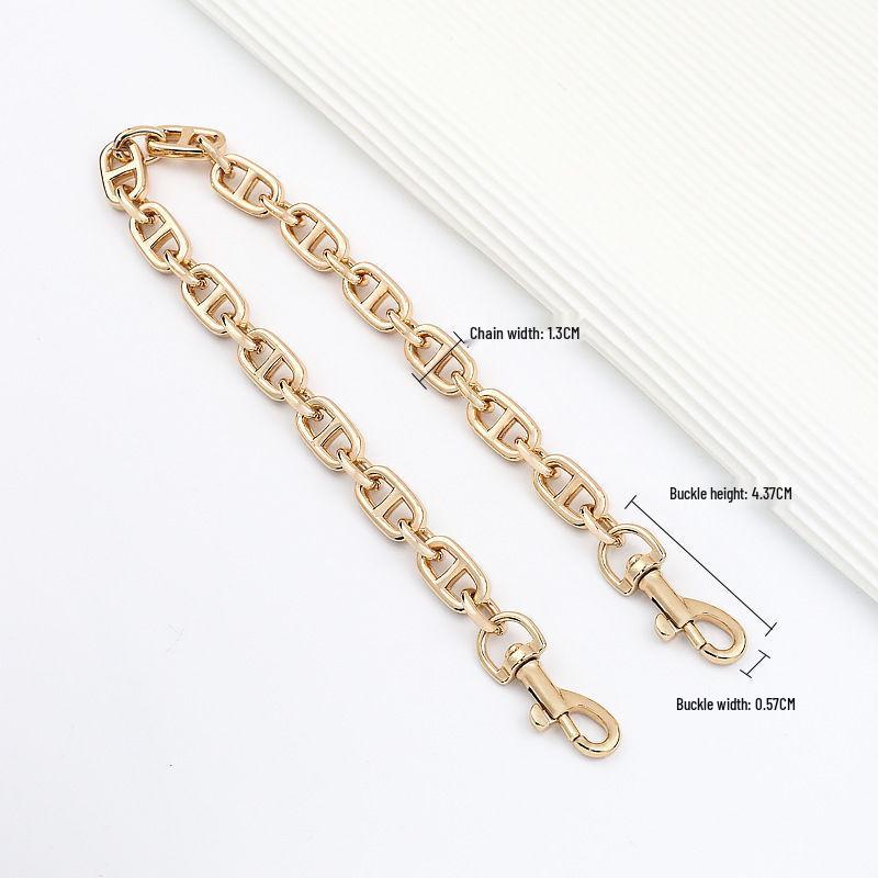 Antike Goldkette als Ersatz für dicke Crossbody- oder Schultergurte 40cm