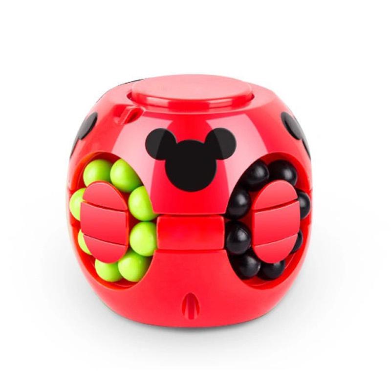 Mode Fidget Spinner Zauberwürfel Lustige Rotierende Zauberwürfel Kinder Puzzle Spielzeug Geschenke Stress Relief 1Pc rot