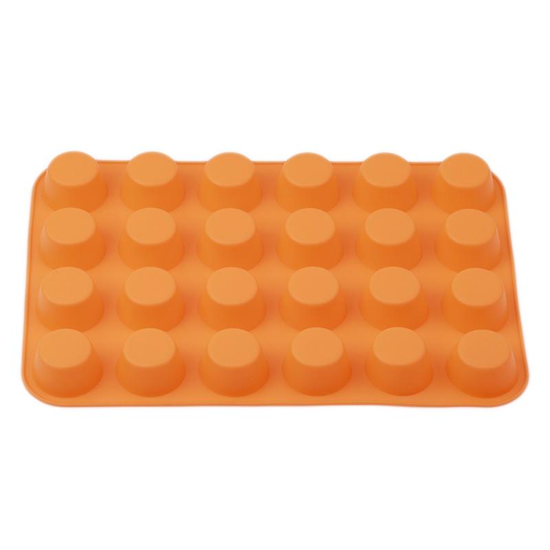 Muffin- und Cupcake-Backformen-Set Blue Top Home Kitchen Gummischalen und -formen – plus kostenloses Rezept-EBook orange