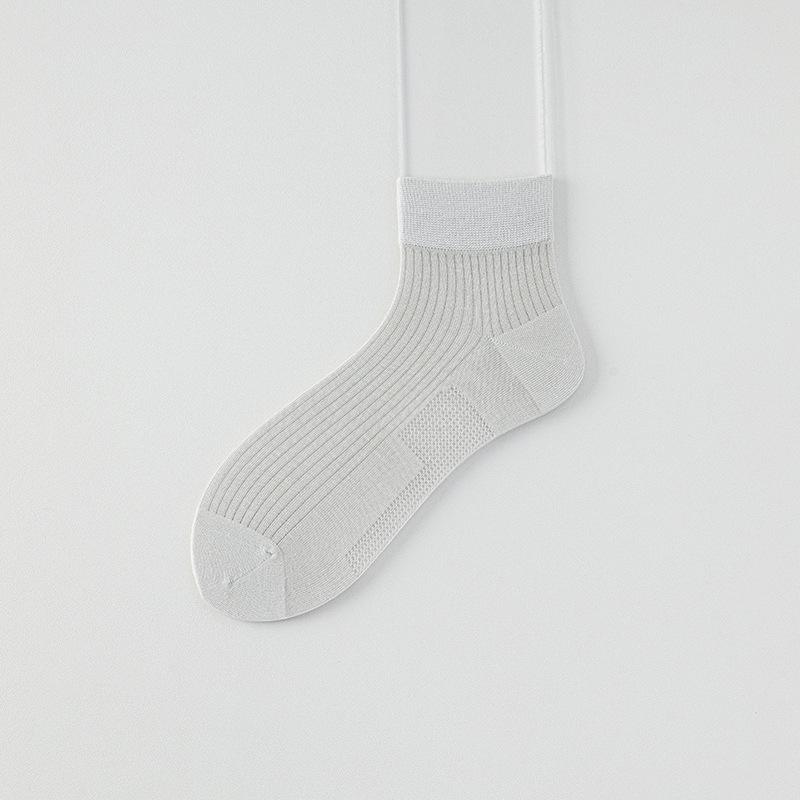 Maulbeerseide Socken Herren Sommer Dünn Antibakteriell und Geruchshemmend Kurze Socken, die Schweiß aufnehmen und nicht fusseln, und Herren Kniehohe Socken 1 pair