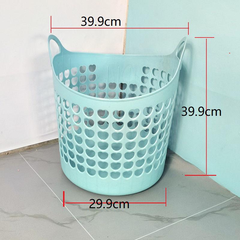 Großer Kunststoff-Aufbewahrungskorb für Wäsche, Kleidung, Spielzeug, starke Widerstandsfähigkeit, Behälter für Kleinigkeiten Blue50# 29.9*39.9*39.9cm
