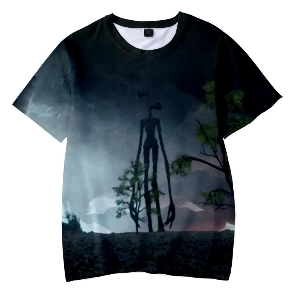 Siren Head 3D-Druck T-Shirt SCP Horror Game Streetwear Männer Frauen Mode T-Shirt Hip Hop Kinder Kinder Tees Tops Junge Mädchen T-Shirt 110