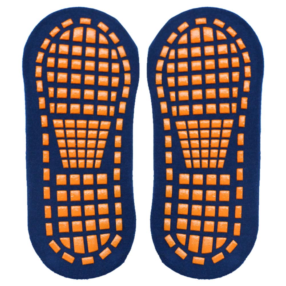 1 Paar rutschfeste kurze Socken Home Bodensocken Indoor Sport Atmungsaktive Baumwollsocken Yoga-Socken aldult navy blau