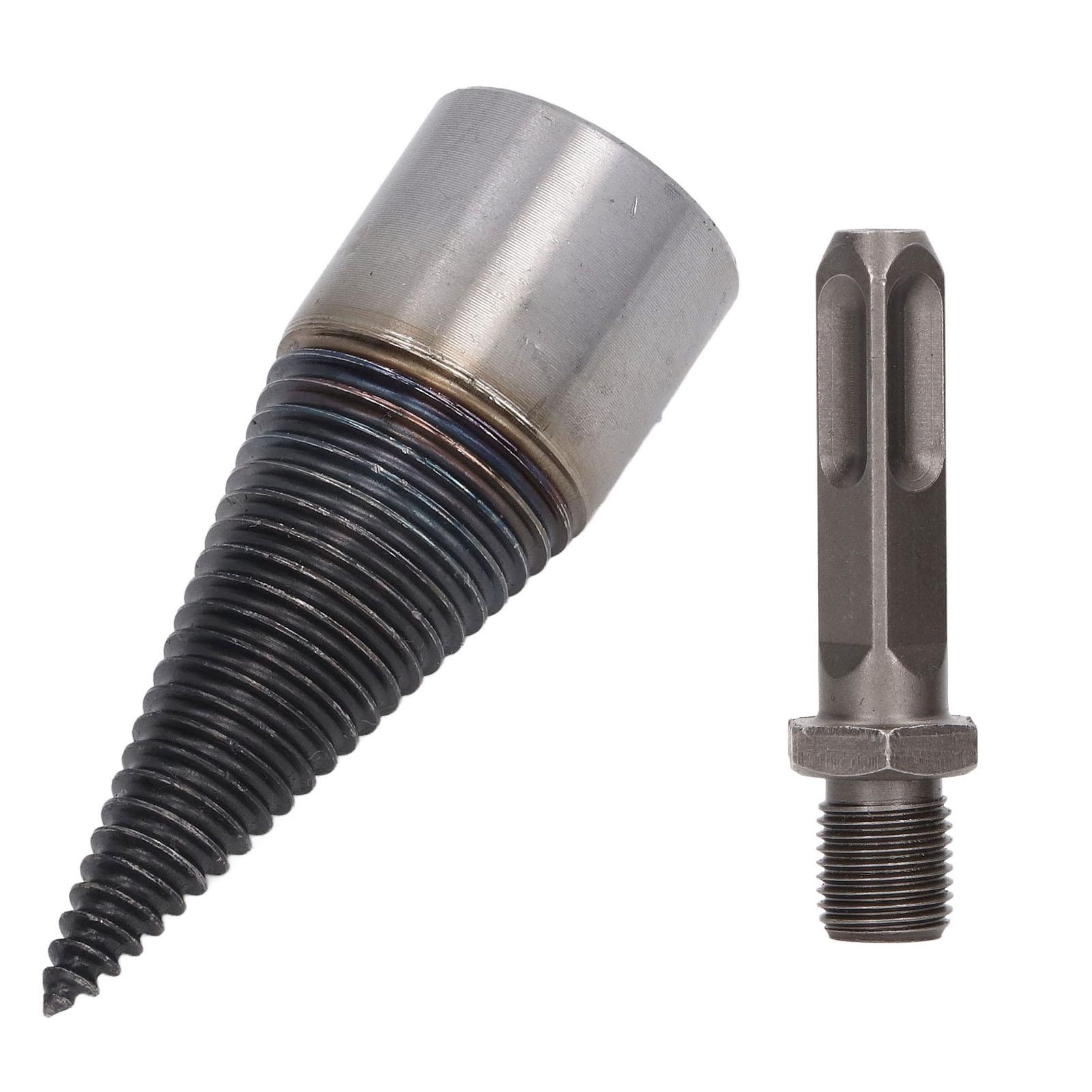 Holzspalter Bohrer Kohlenstoffstahl Hohe Härte Abnehmbar Verschleißfest Brennholzbohrer mit