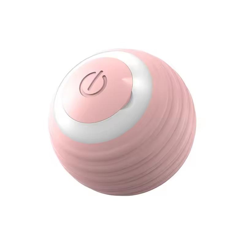 Smart Cat Rolling Ball Toys Wiederaufladbares Katzenspielzeug Ball Motion Ball Selbstbewegendes Kätzchenspielzeug für interaktives Spielen im Innenbereich Horizontal pink