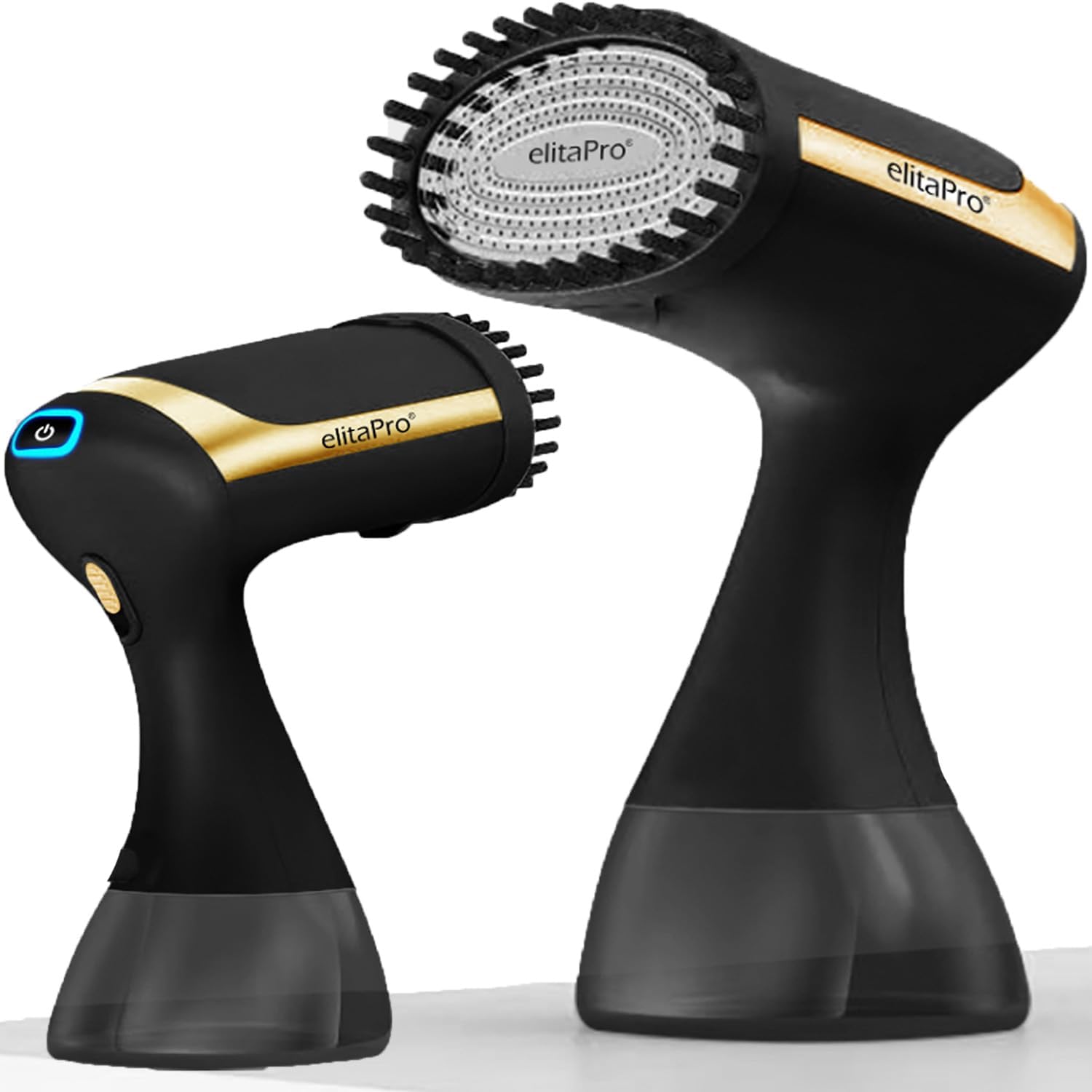 Handdampfglätter für Kleidung, Haushalt Kleines tragbares Bügeleisen Dampfspray, Stark durchdringender Dampf, Entfernung von Kleiderfalten schwarz