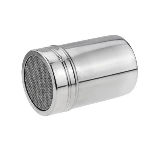 Edelstahl-Gewürzsieb mit Deckel, feines Netz, drehbarer Deckel, Gewürzglas für Pfeffer, Kaffee, Pulver, BBQ, Gewürze, Salz und Zucker in Lebensmittelqualität S
