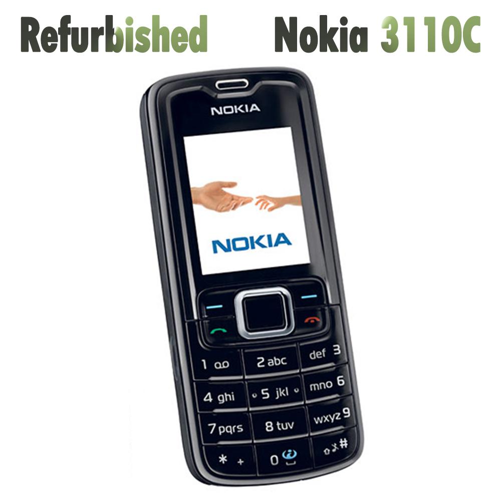 90% neues Refurbishe Original Nokia 3110 Classic Mobiltelefon 1 Battery 1 Charger schwarz
