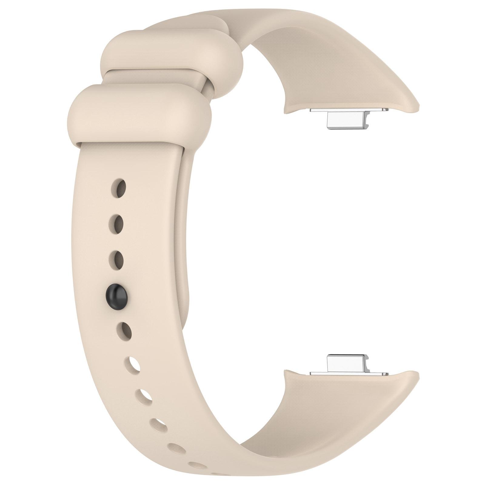 Ersatz Weiches Silikon Armband für Xiaomi Mi Band 8 Pro / Mi Band 9 Pro Armband Zubehör für Redmi Watch 4 / Redmi Watch 5 For Mi Band 8 Pro beige