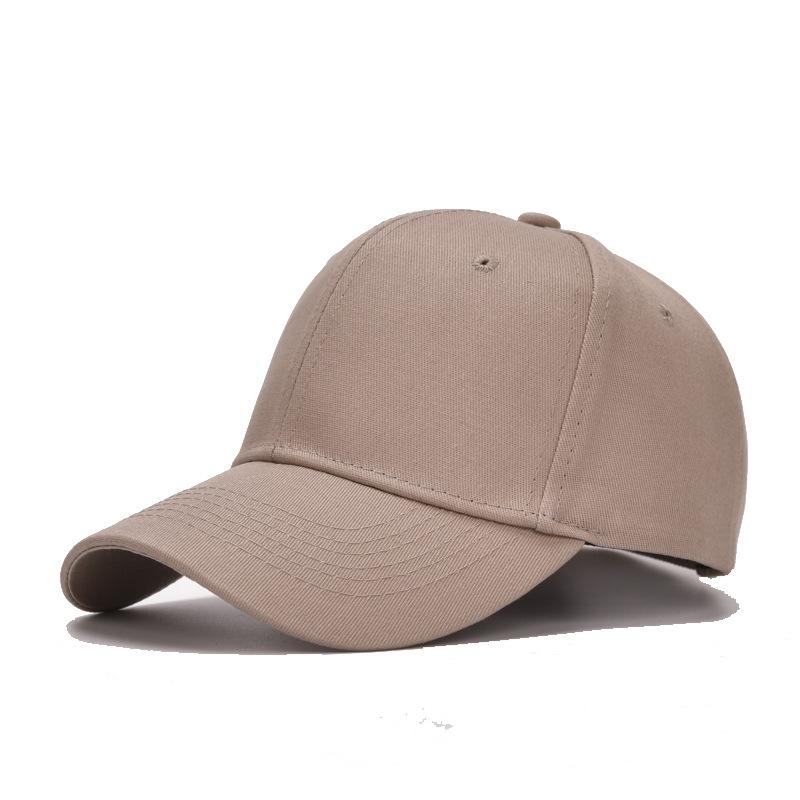 Unisex-Hut, einfarbig, gebogen, Sonnenblende, Hut für den Außenbereich, staubdicht, Baseballkappe, einfarbig, modisch, verstellbar, Freizeitkappen für Männer und Frauen khaki