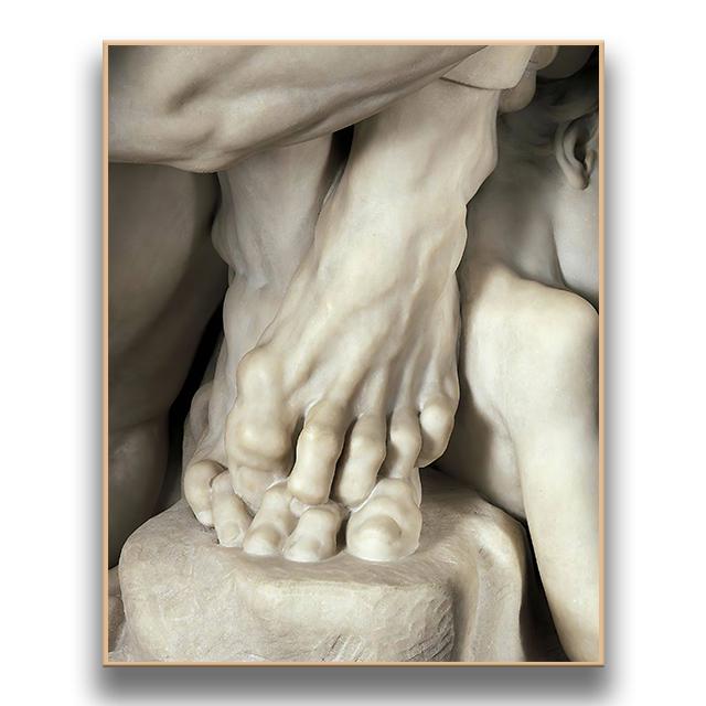 Michelangelo Skulptur Kunst Malerei Poster Dekoration Malerei moderne Körper Skulptur Kunst Wandbild Zuhause Wohnzimmer Dekoration 40cm×60cm NoFrame