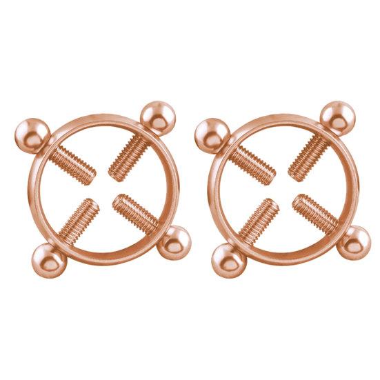 Trendiger Nippelsauger, stilvoller, weit verbreiteter Fake-Piercing-Ring, nicht durchdringend, verstellbare Nippelklemmen-Ringe 2pcs