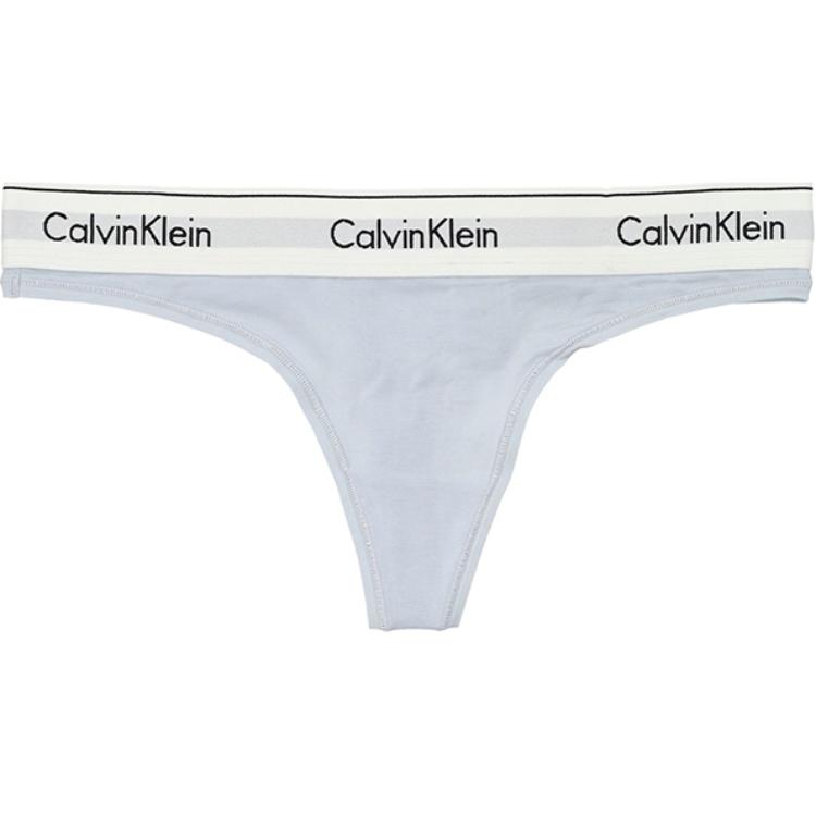 Calvin Klein Letter Jacquard Bequemer String Damen Unterwäsche Grau 0000F3786E-CIQ S