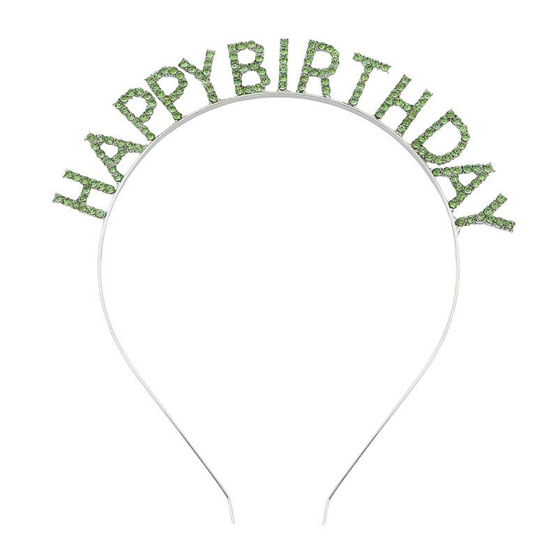Geburtstagsparty Kopfschmuck Stirnband Weiblich Buchstaben Alles Gute zum Geburtstag Alles Gute zum Geburtstag Stirnband Damen Stirnband gray