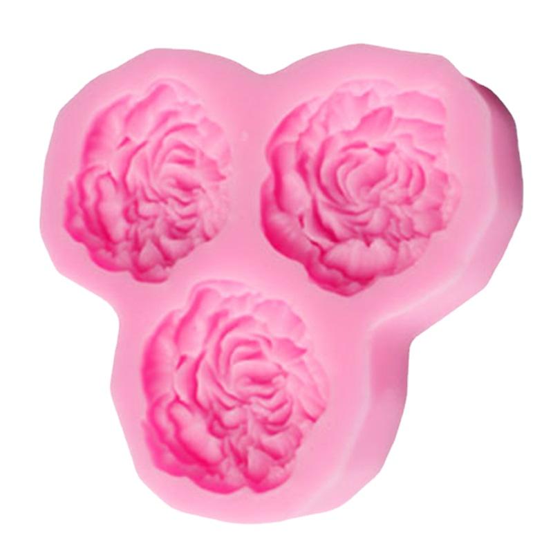 Pfingstrose Blume Silikon Formen Hochzeit Cupcake Topper Fondant Kuchen Dekoration Werkzeuge Seife Harz Ton Süßigkeiten Schokolade Gumpaste Formen