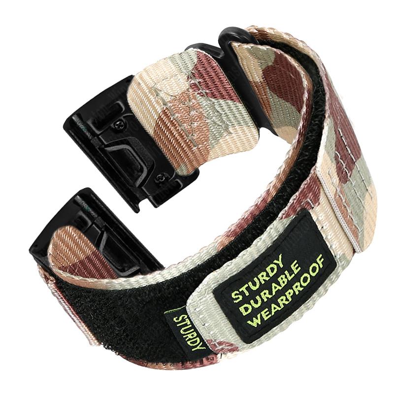 Schnelles Nylonband für Garmin Watch Instinct 2X Tactics Strap Fenix 6X Pro 5X Plus 7X 26 mm 22 mm Ersatz-Sport-Release-Armband Garmin 26mm schwarz/gelb