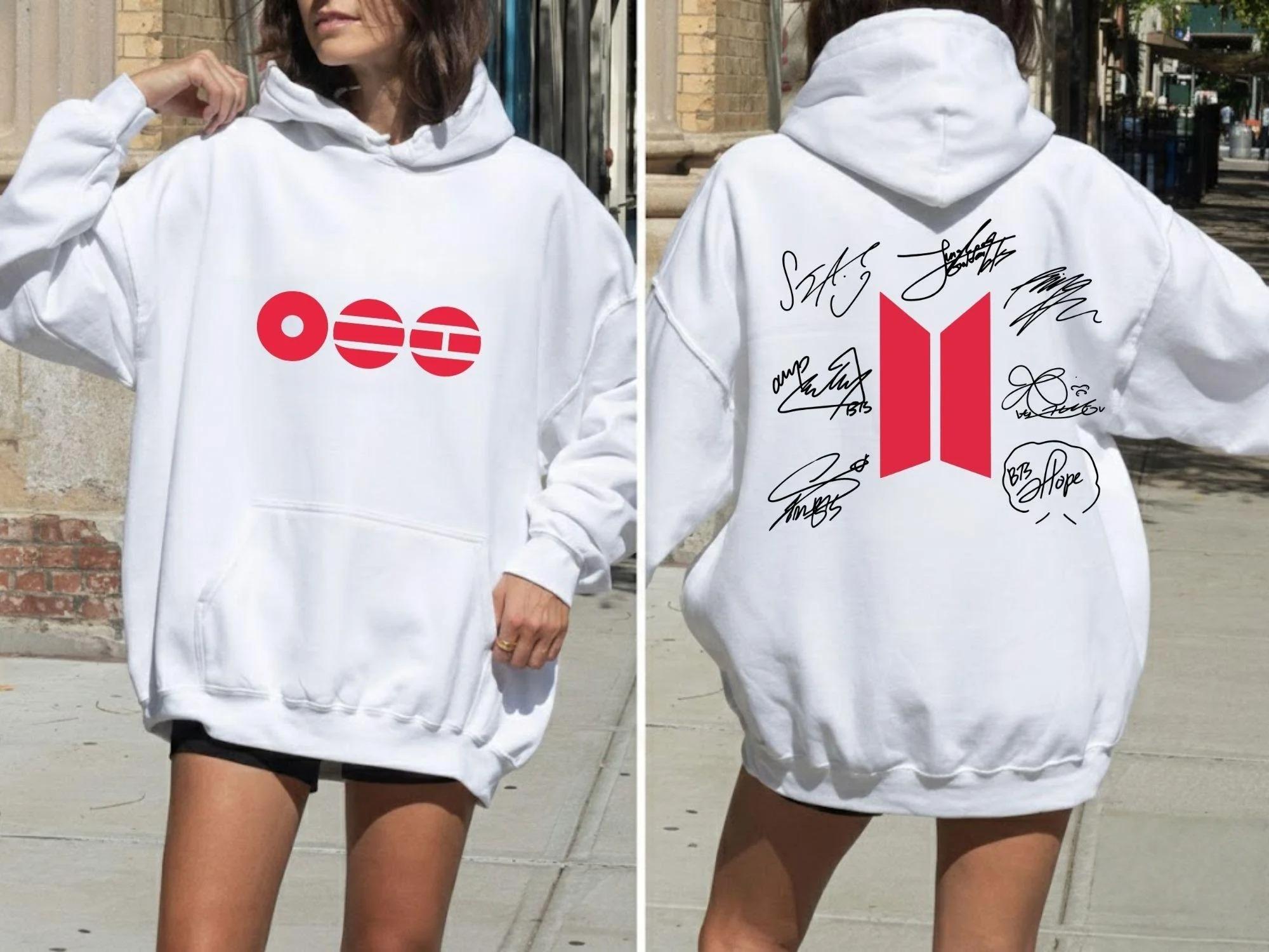 Heiße Verkäufe 2026 BTS Welttournee Baumwoll-Hoodies für Herren und Damen Radsport-Sweatshirts Mode Lässig Fan-Geschenke Hoodies Herbst_Winter 4XL schwarz