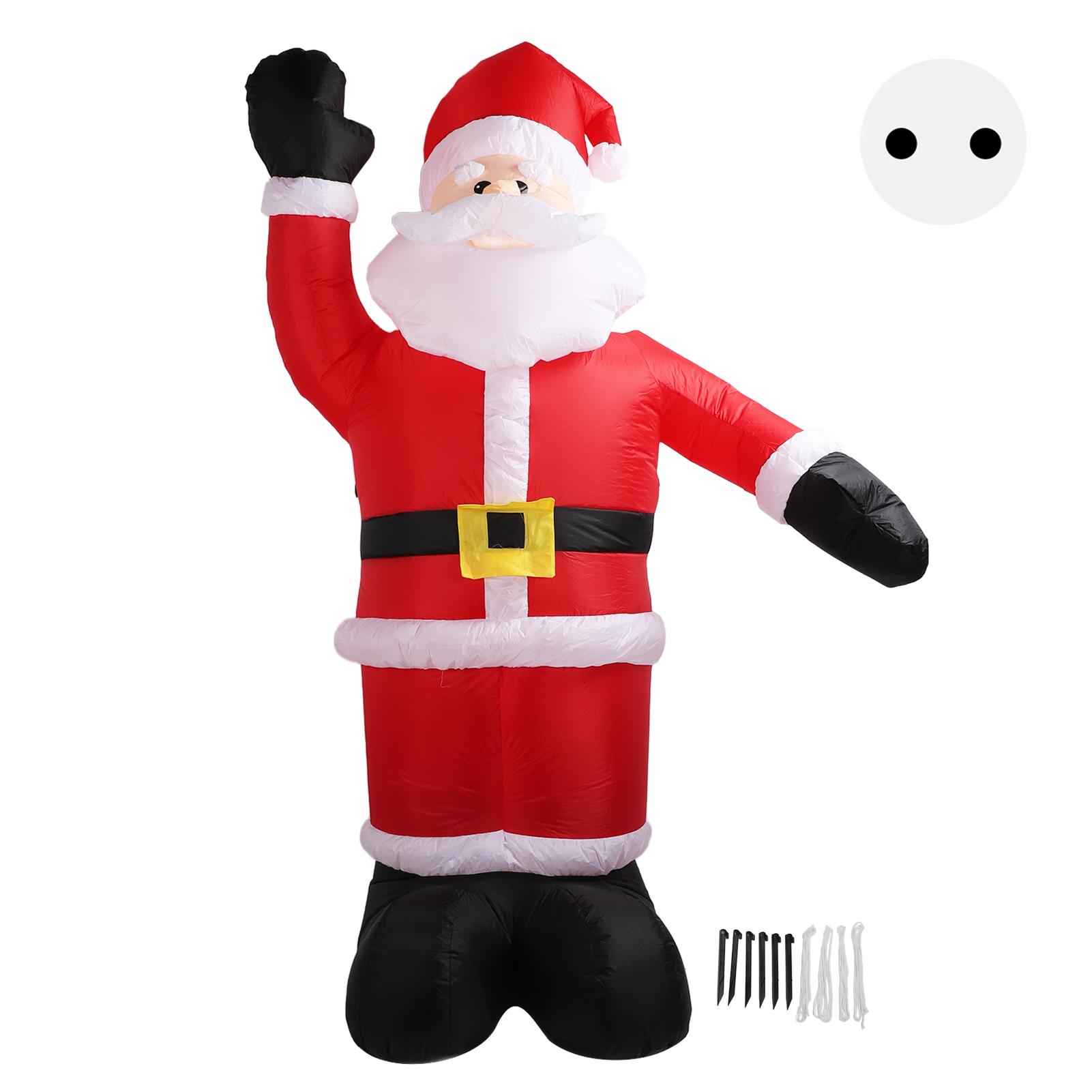 2,4 m Weihnachten Aufblasbare Santa Outdoor Weihnachten Dekorationen Blow Up Yard Decor für Weihnachten Urlaub