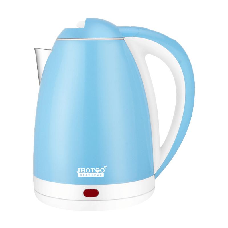 2L Edelstahl Wasserkocher Küchengeräte Smart Wasserkocher 1500W Pfeife Wasserkocher Samowar Tee Kaffee Thermo Topf Geschenk 2L&UK himmelblaue