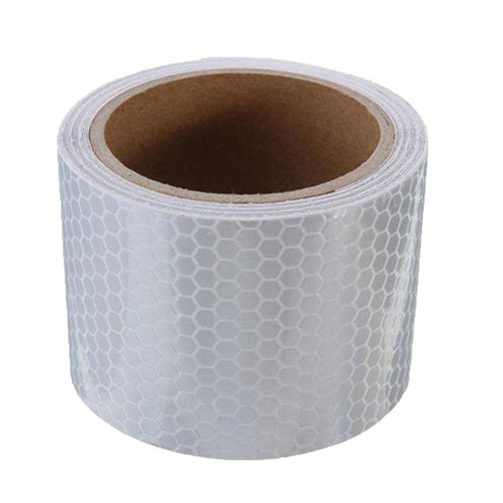 DYS Auto Shop Sicherheit Verkehr Auto LKW Warnstreifen Nacht Reflektierende Aufkleber Klebeband weiß