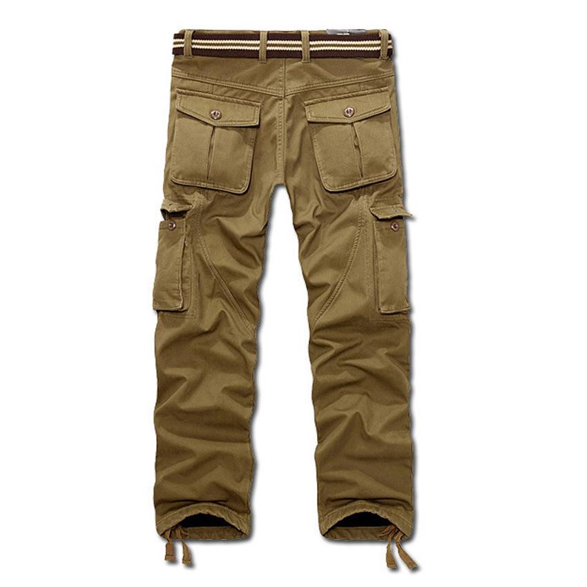 Winter herren Hosen Casual Hosen Samt Warme Kleid Lose Mode Plus Größe Klettern Hosen 30 khaki