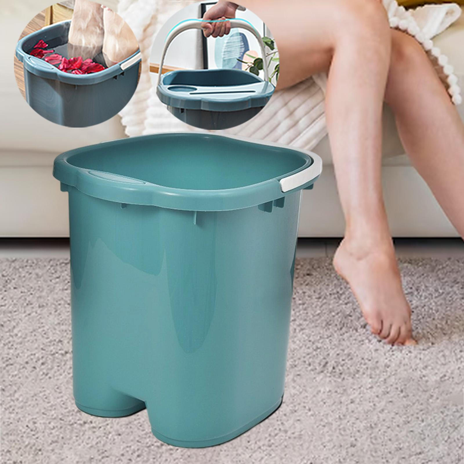 Baden Waschbecken Robust Leicht Einweichen Füße Zehennägel und Knöchel Erwachsene SPA Griff Fuß grün