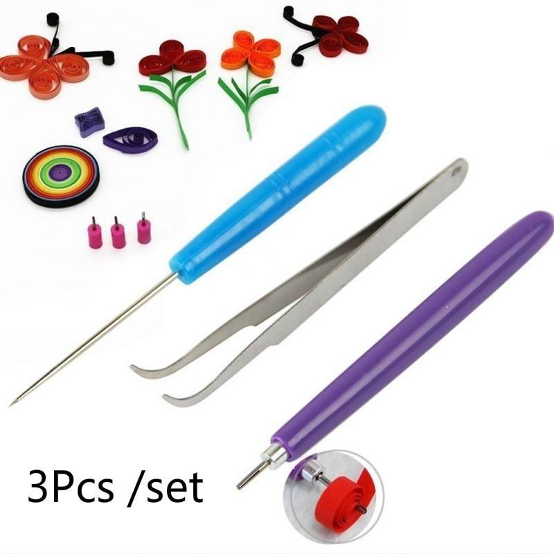 1/2/3 Stück Pinzette Quilling Nadeln Geschlitzter Stift DIY Werkzeugset Quilling Papier für Klassenzimmer Geschäft Hochzeitsfeier Dekoration Papierwerkzeug
