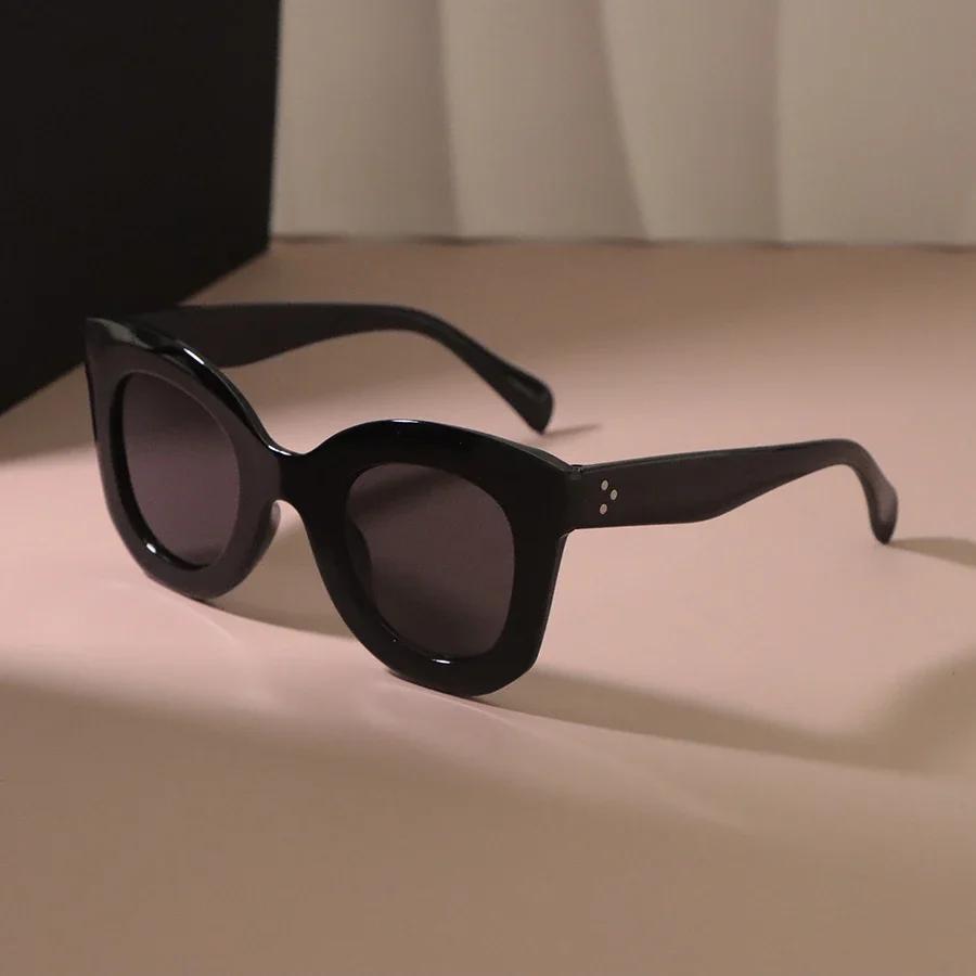 Einfache Cat-Eye Sonnenbrille Damen Herren Designer Klassische Sonnenbrille Weiblich Männlich Stilvoll Klassisch Reise-Sonnenbrille Oculos De Sol Premium Other