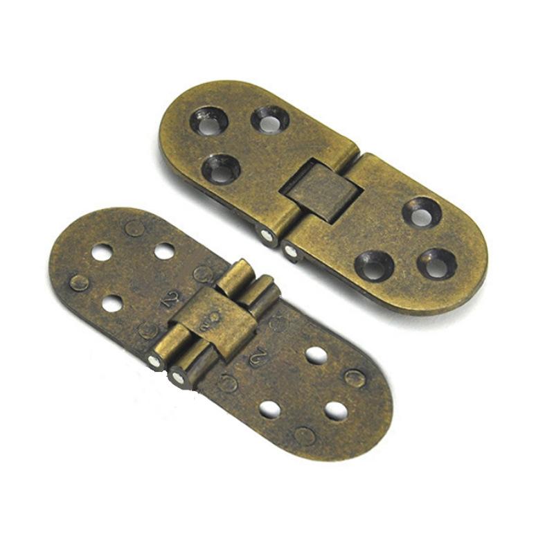 2 Stück Möbelbeschläge Klappscharniere Selbsttragende Klapptisch-Schranktürscharniere Unterputzscharniere für Küchenmöbel Thickness 2.3mm 2PC bronze