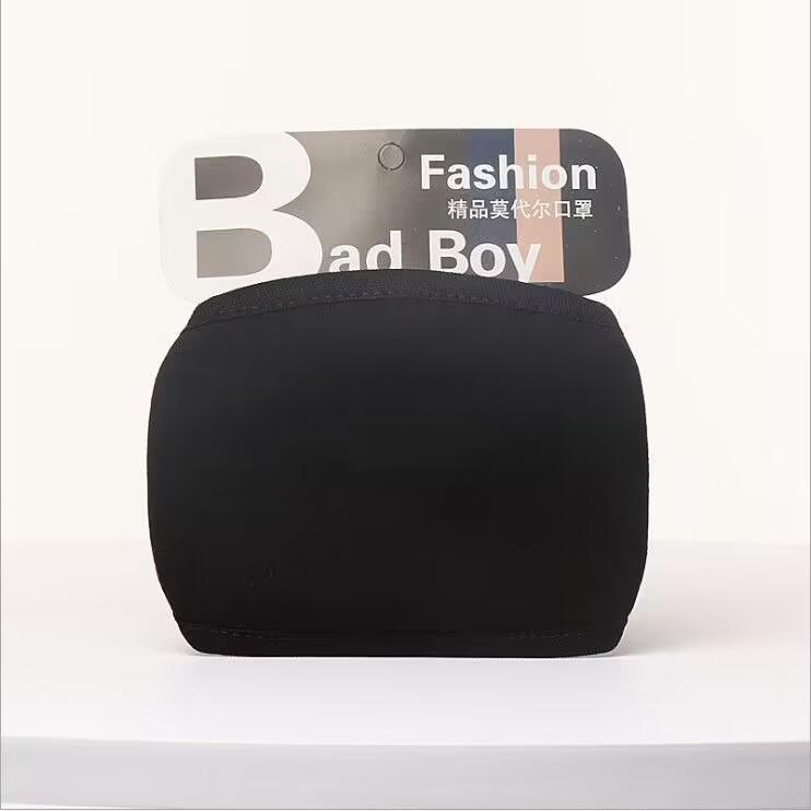 1PC Unisex Print Schöne wiederverwendbare Mund-Gesichtsmasken aus Baumwolle Mundschutz schwarz