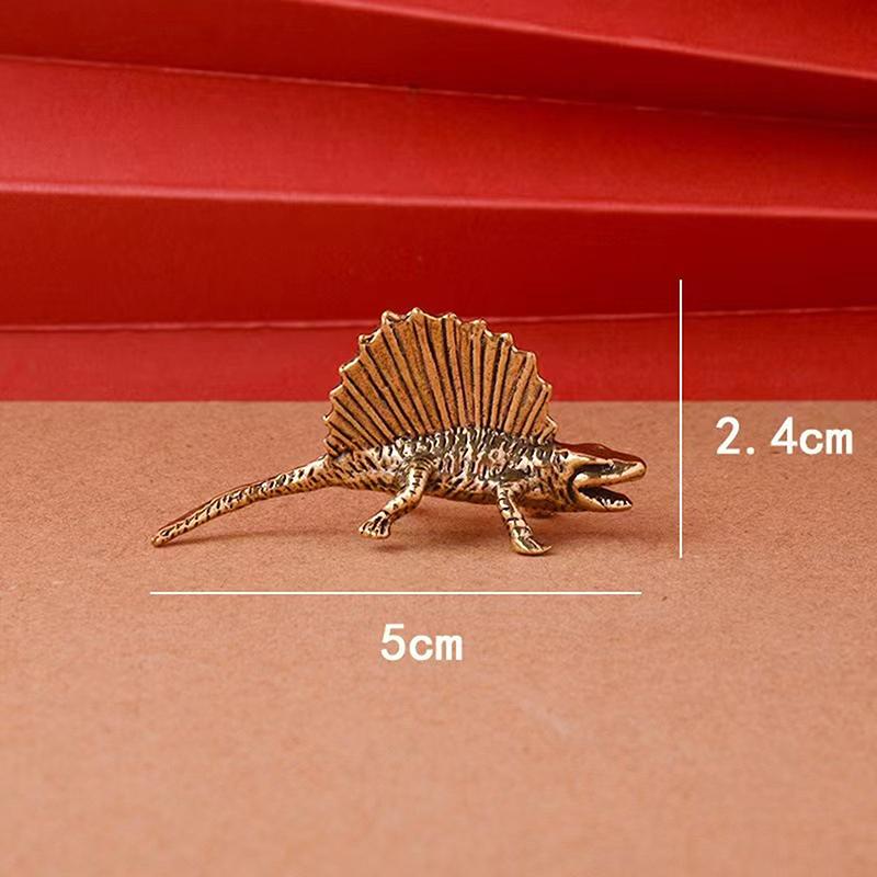 11 Arten, Messing Dinosaurier Modell Dekoration Jura Tyrannosaurus Triceratops Ankylosaurus Modellierung Metallhandwerk Dekoration