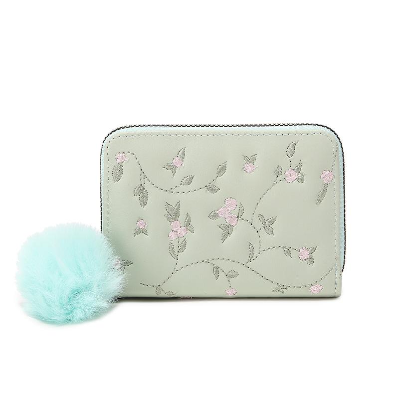 Kurze Stickkartentasche, Wickeltasche für Damen, kleine Tasche, Damenmode, vielseitig einsetzbar, 20 % Rabatt auf die Wickeltasche grün