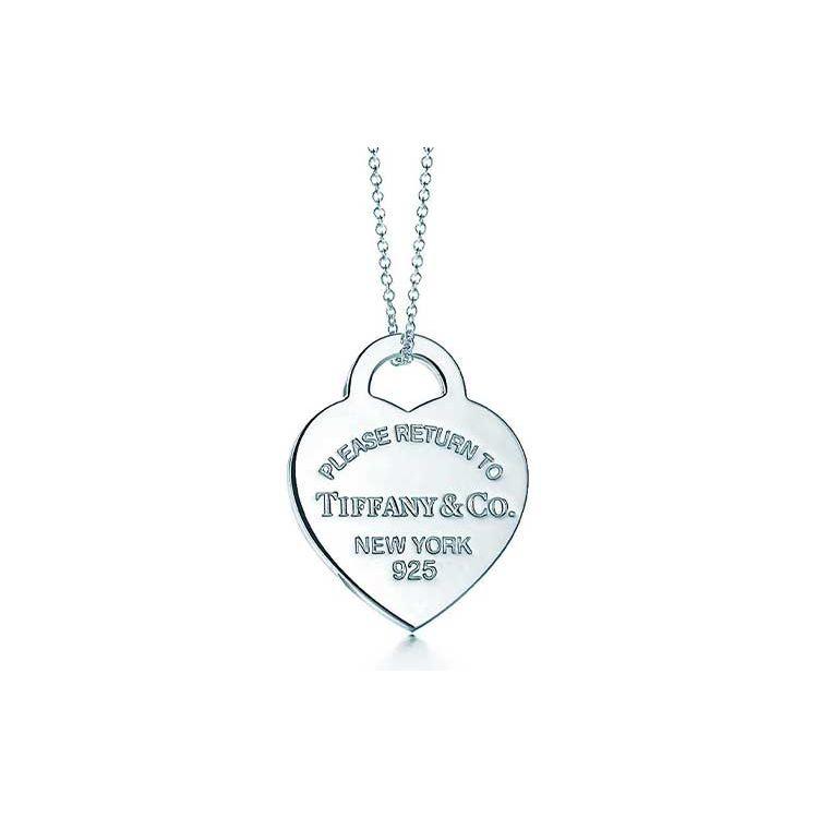 Tiffany & Co. Return To Tiffany Herzanhänger Halskette Damen Halskette Silber 19611566 Box+Shopping Bag