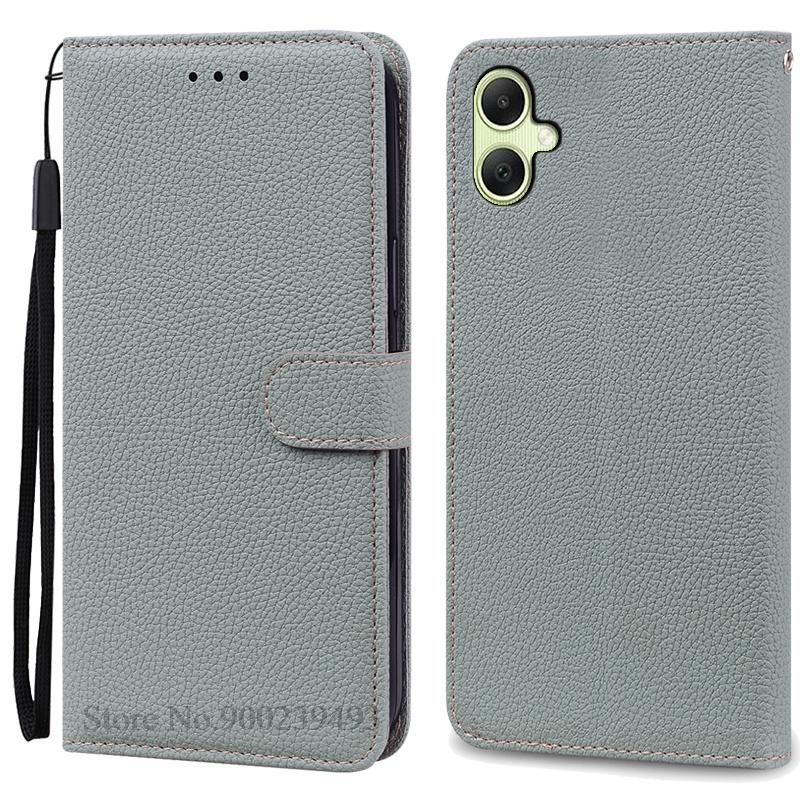 A07 Hülle Für Samsung Galaxy A07 Hülle Brieftasche Leder Klapphülle Für Samsung A07 Hülle A075F SM-A075F/DS A075B Handyhülle Fundas For Samsung A07 4G graue