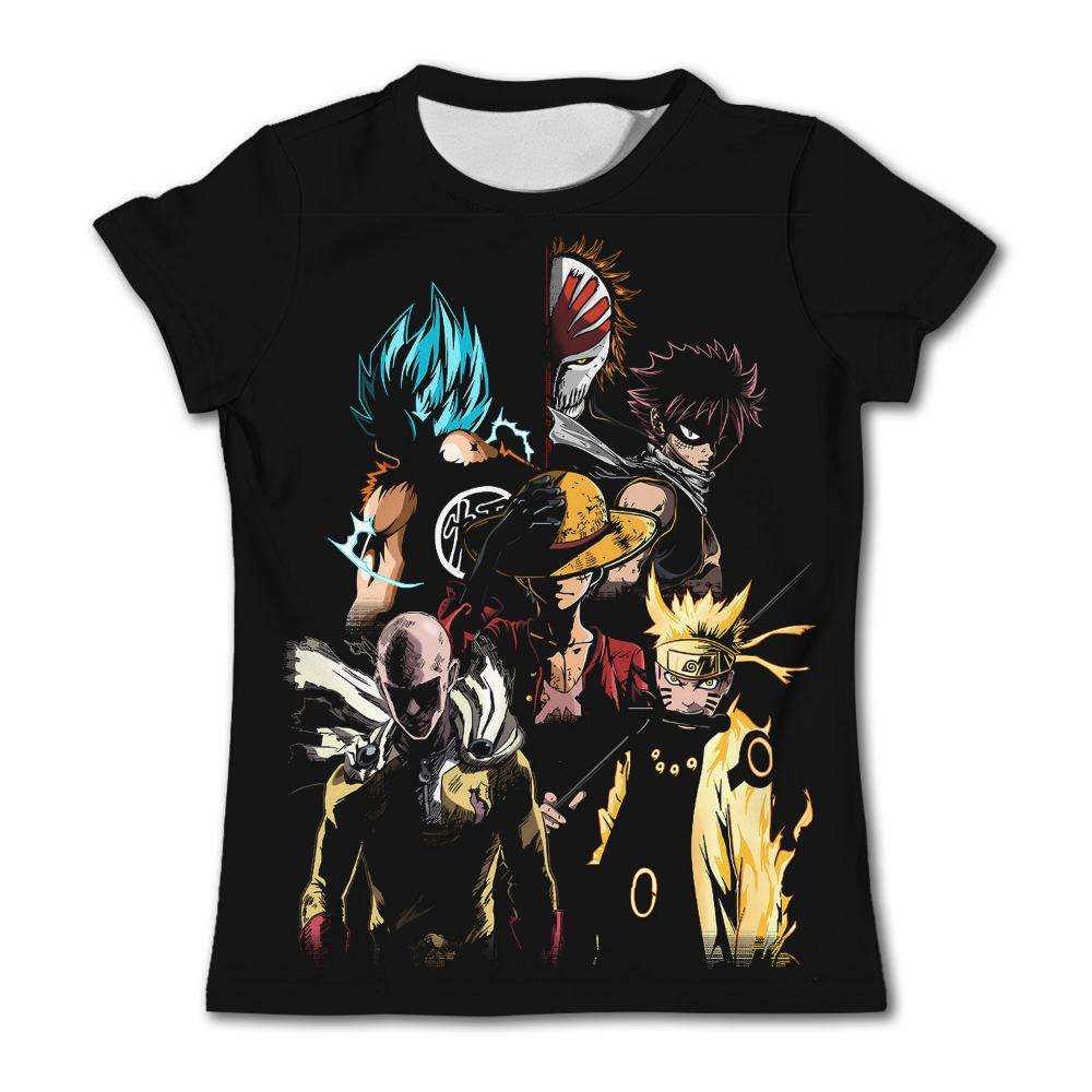 2025/26 Neuer Japanischer Anime One Piece Zeichentrick Kinder Erwachsener 3D Gedrucktes Oberteil T-Shirt One Piece Junge Zeichentrick Niedliches Oberteil T-Shirt 160