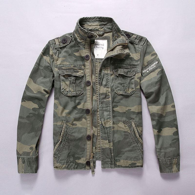 Herren Tarnmuster Kapuzen-Reißverschluss Militär Bomberjacke Winddicht Lässig Täglich Outdoor-Aktivitäten Pendeln Wandern Oberbekleidung Mantel für Herren XXL armee grüne