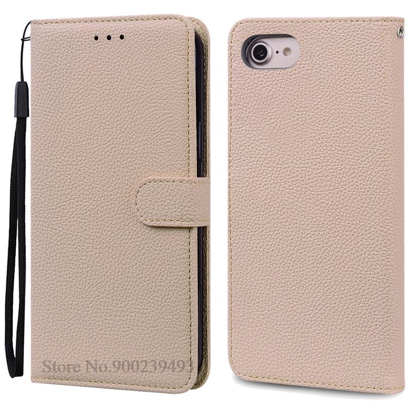 Luxus Brieftasche Hülle für iPhone 6 6S Hülle iPhone 7 8 Plus Weiche Silikon Leder Klapphülle für Coque iPhone 8 7 6 6S Plus Cover Tasche iPhone 8 beige