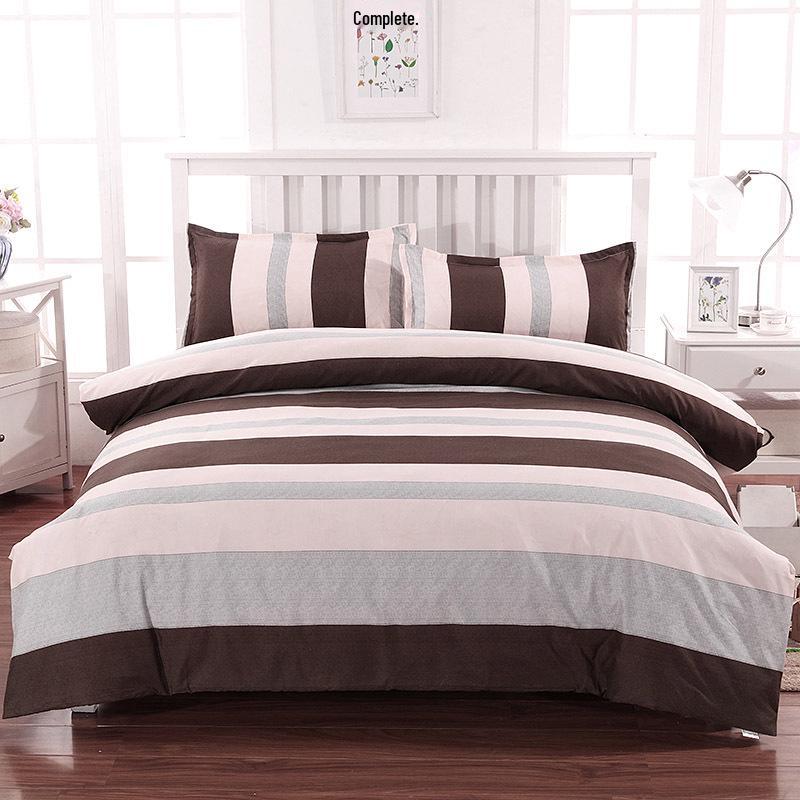 Flanell Bettbezug-Set - Einzelstück für Etagenbett im Studentenwohnheim, Inklusive Kissenbezug & Doppelbettbezug 215*225 cm [Double Bed Sheet]