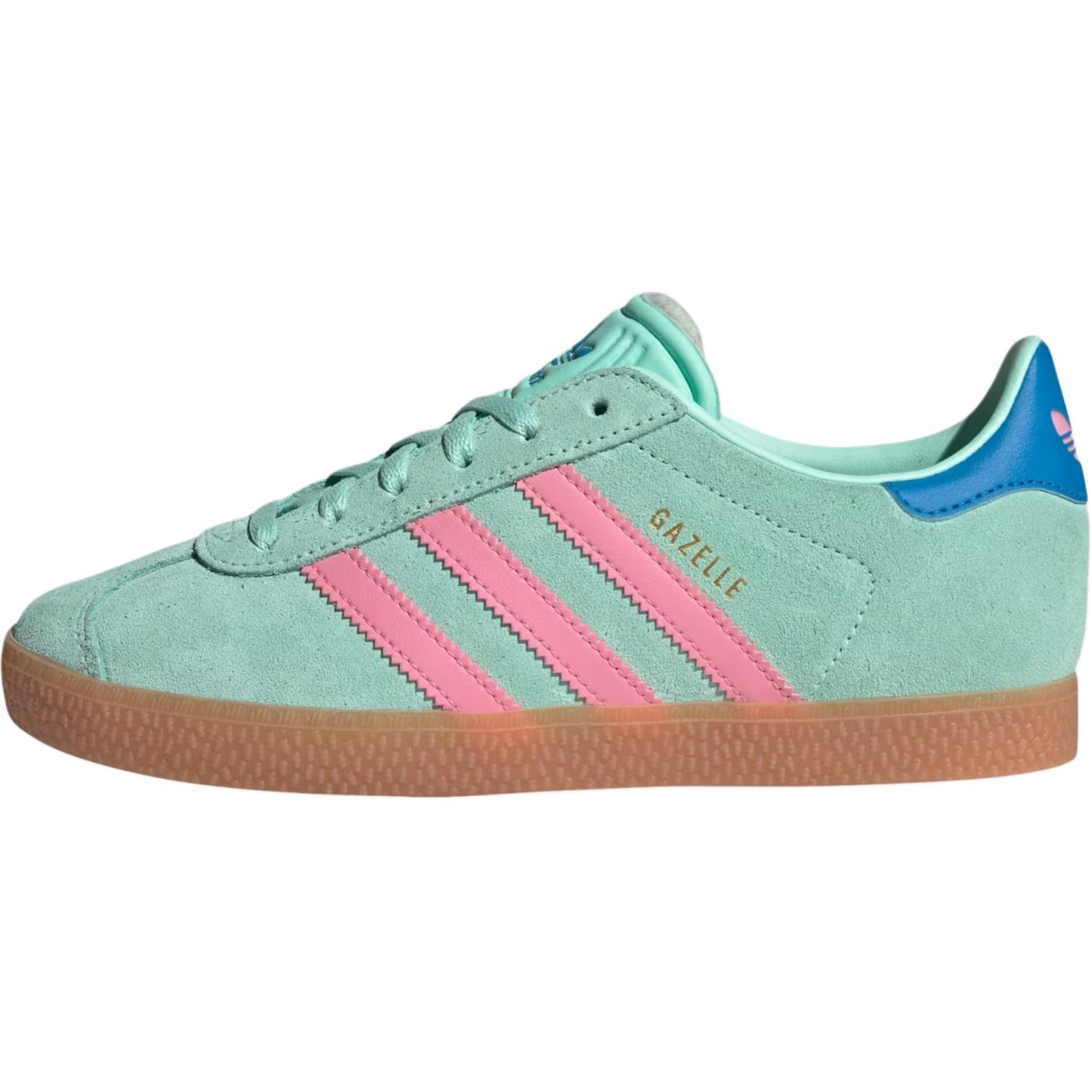 Adidas Originals Gazelle Bequeme Vielseitige Stoßdämpfende Strapazierfähige Low Top Kinder-Sneaker Kinder-Sneaker Mintgrün JP7125 38⅔