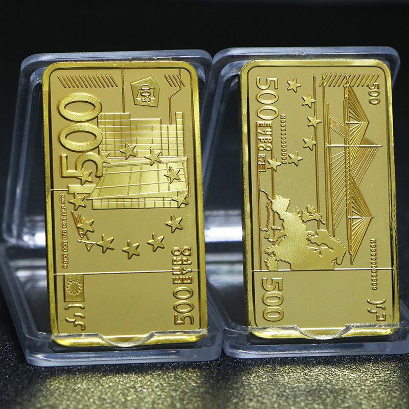 Europäische 500-Euro-Goldbarren-Gedenkbarrenkollektion aus Feingold