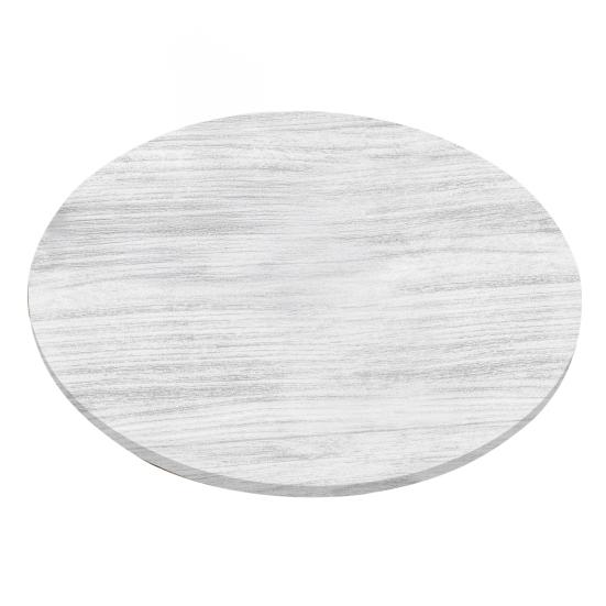 Runde Tischdecke, 120 cm, waschbar, mit elastischem Rand, 3D-schmutzabweisend, Tischdecke