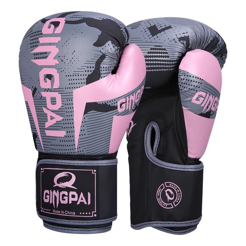 Hochwertige Erfahrung Pu-Leder Verschleißfest Zusammen Mit Atmungsaktiv Boxhandschuhe Geeignet Für Sanda Fitness Training Verdickt Schutz 6oz