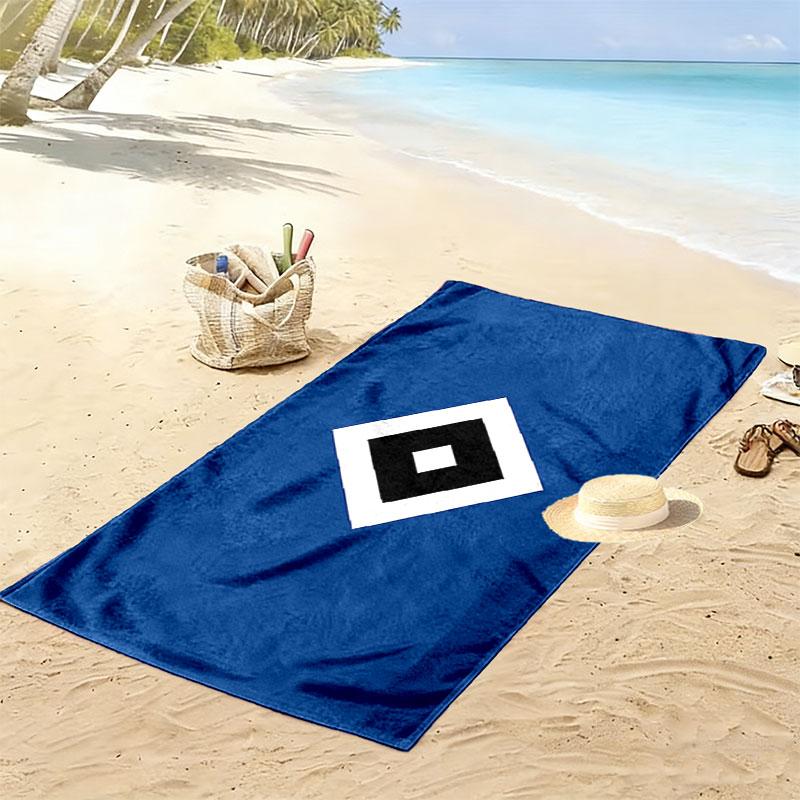 HSV Print Strandtuch, Großes Weiches Schnelltrocknendes Handtuch für Strand Camping Schwimmen 80cmx160cm(31x63inch) white