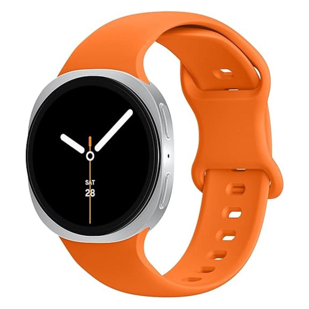 Armband für Samsung Galaxy Watch 8 Armband 44mm 40mm Ersatz Handgelenk Sport Silikon Armband Correa Galaxy Watch8 8 Classic 46mm Galaxy watch 8 44mm orange