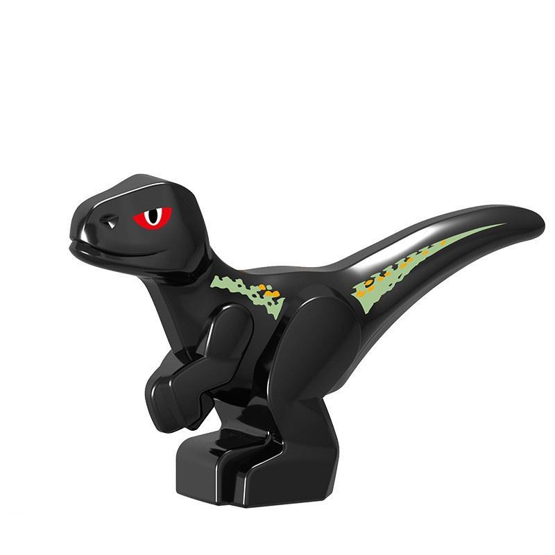 9 Farbe 2CM Mini Baby Dinosaurier Bausteine Spielzeug Ziegel Figuren Spielzeug Kinder Geburtstag Weihnachtsgeschenk 20pcs schwarz
