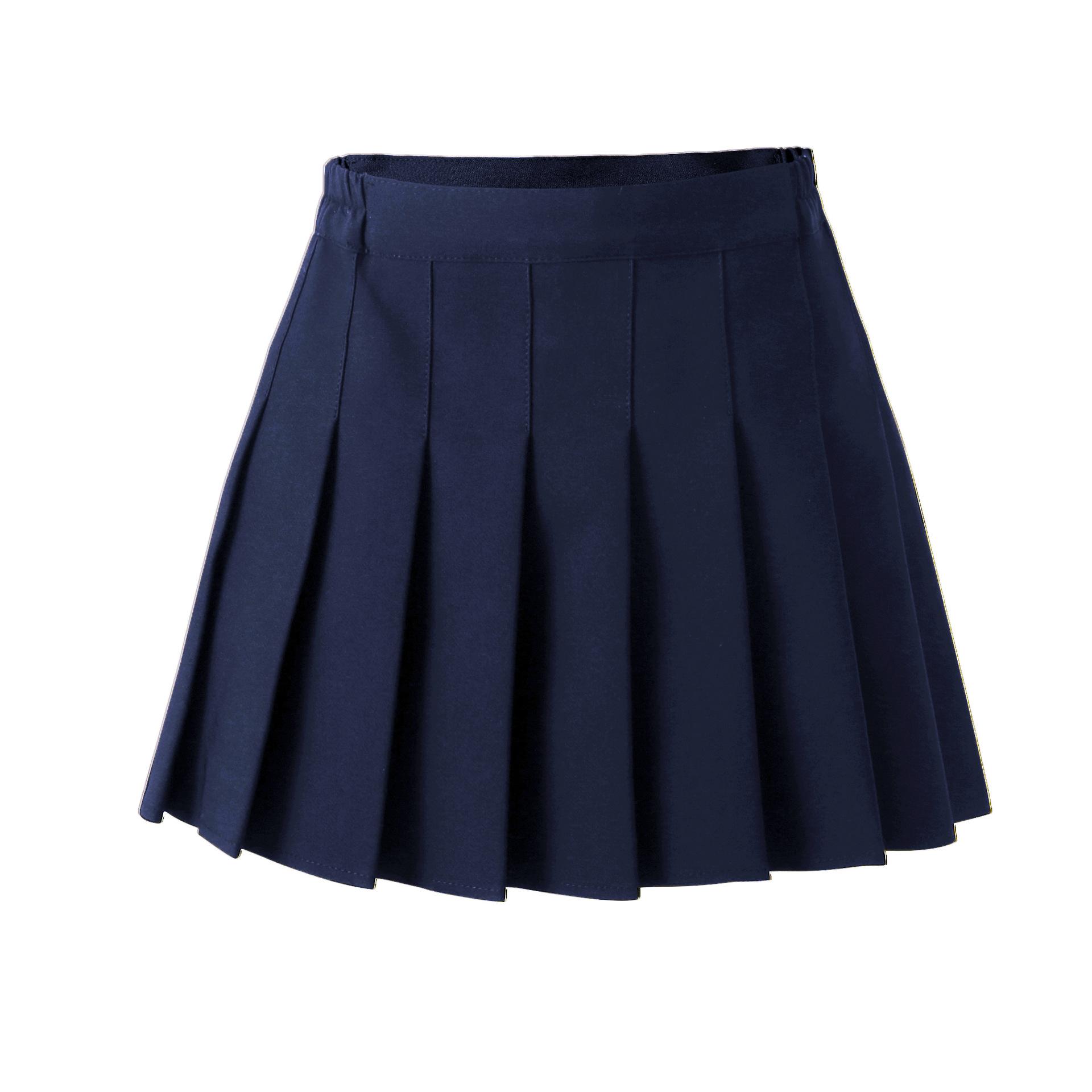 Kinder Kleidung Schule Mädchen Solide Rock Bodenbildung Prinzessin Faltenröcke Kinder Kurzen Rock Sommer Kind Kleidung 160 navy blau