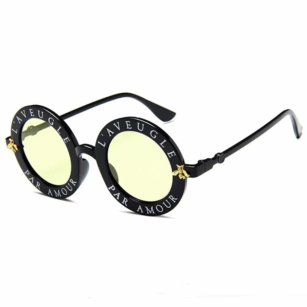 Kleine runde Sonnenbrille für Damen, Vintage-Sonnenbrille, schwarze Metallfarbe, Sonnenbrille für Damen, Modedesigner, Neu beige