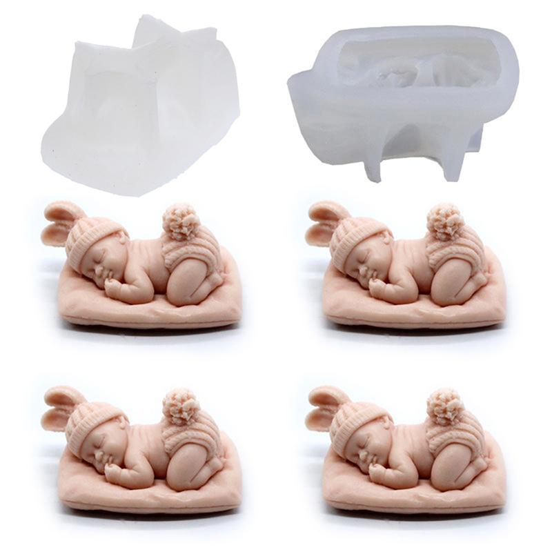 Schlafende Baby-Form, Silikon-Kuchenformen, Fondantform, Schokoladenform, Gebäck, Süßigkeiten